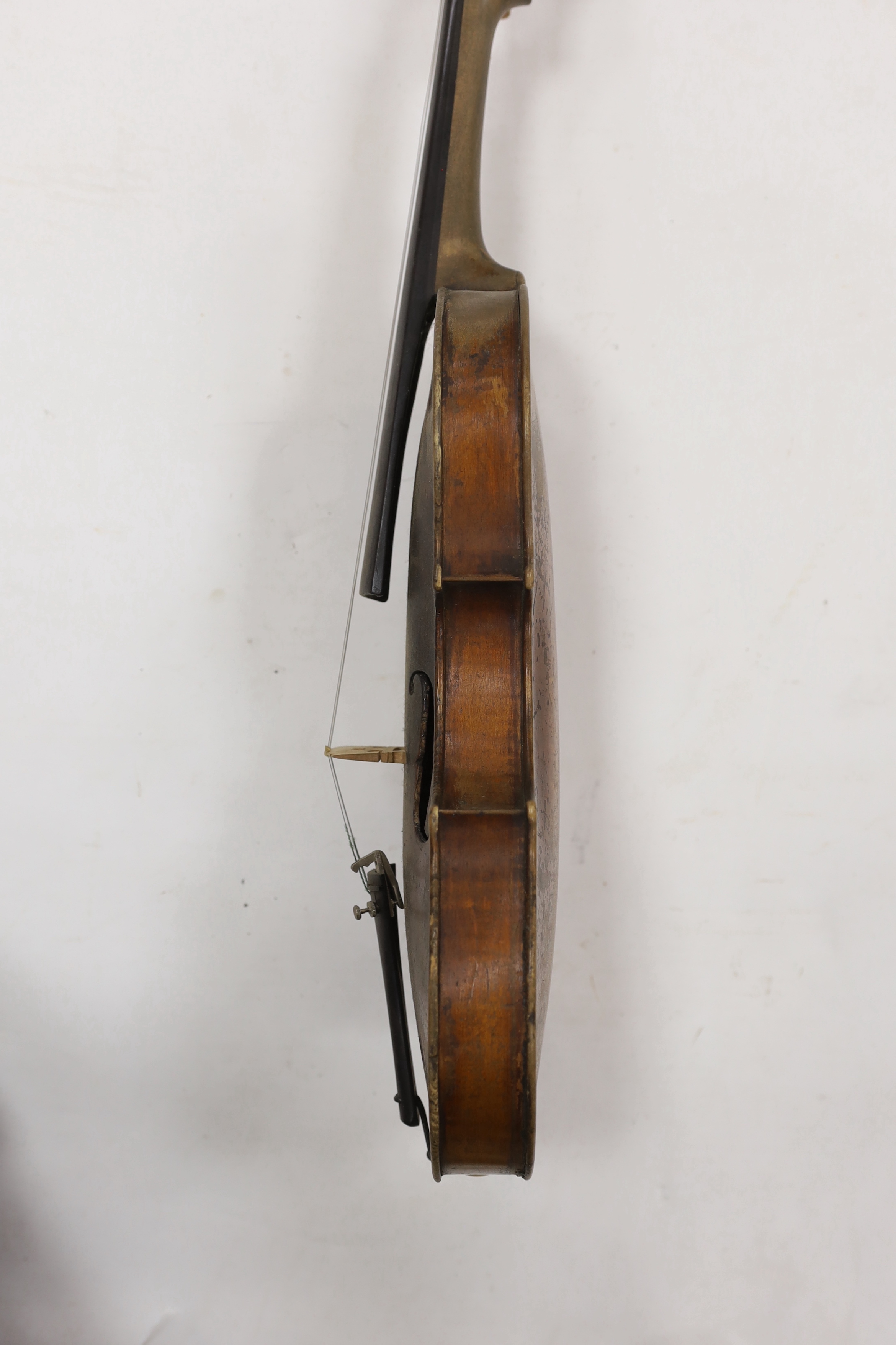 Two late 19th/early 20th cased century violins